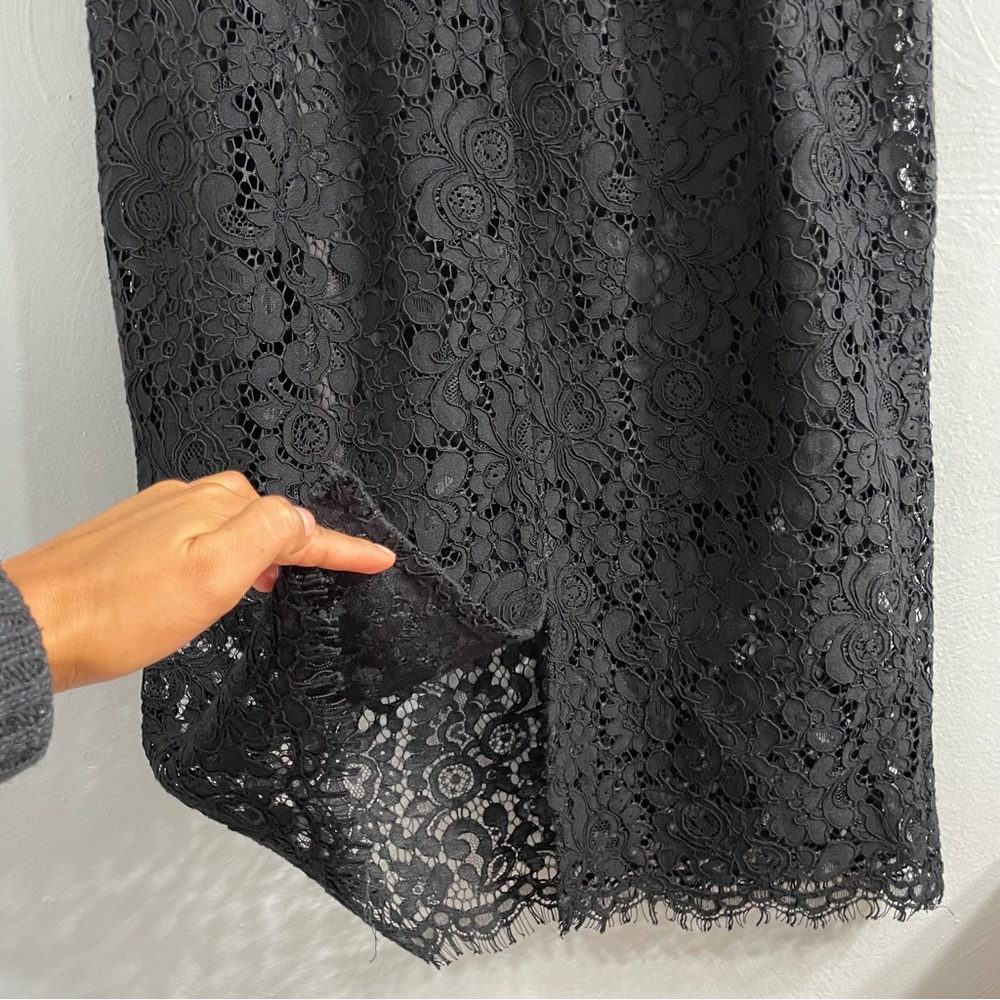 Bardot Karlie Lace Off-The-Shoulder Dress knee length black size Medium cocktail - Picture 14 of 16